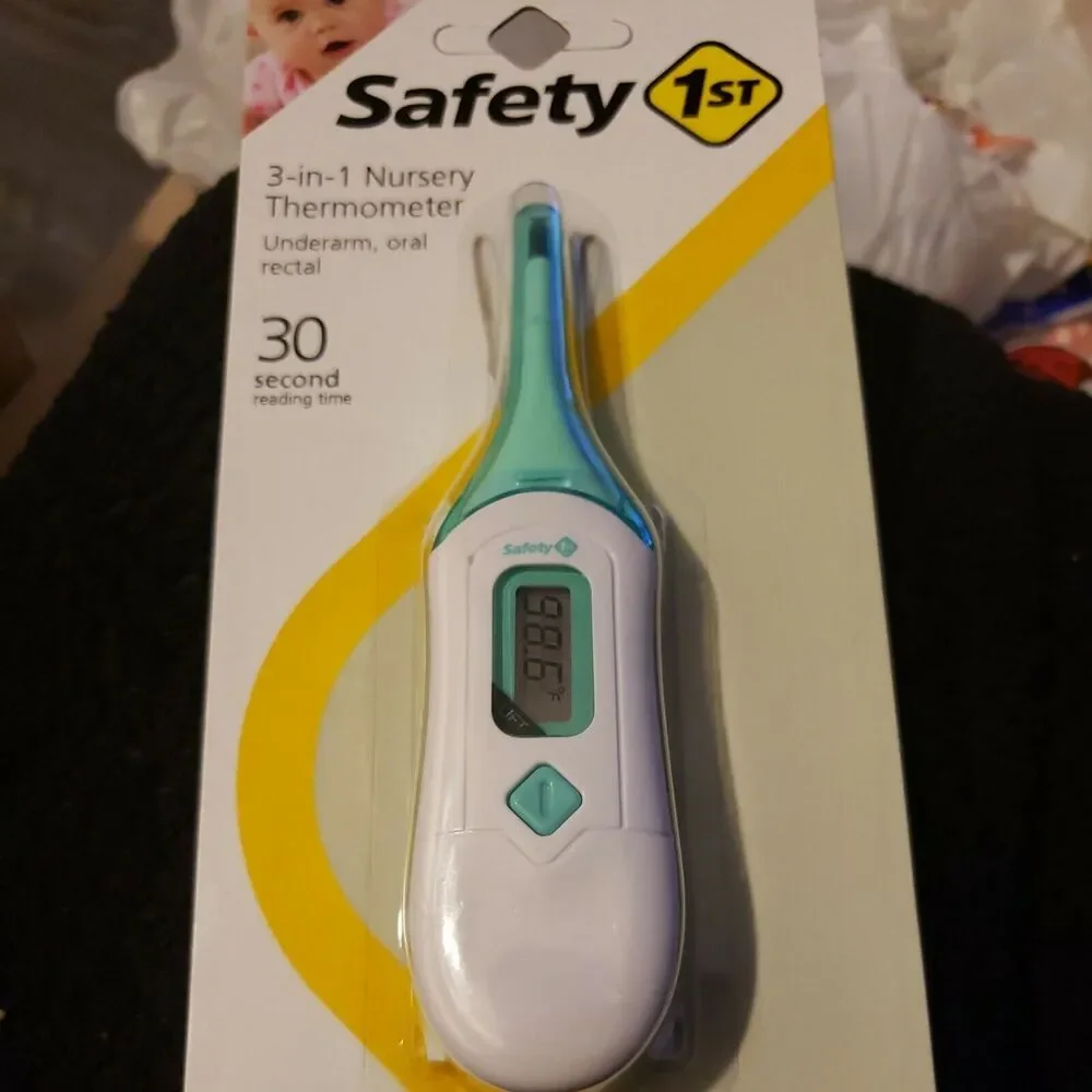Safety 1st Rapid Read 3-in-1 Thermometer 30 Sec Reading‎ Baby Kids Oral Rectal